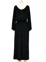 Donald Brooks Rhinestoned Jersey Maxi Dress Dress arcadeshops.com