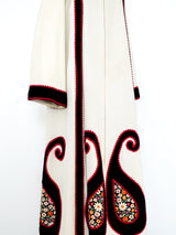 Malcolm Starr Rizkallah Paisley Applique Caftan Dress arcadeshops.com