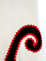 Malcolm Starr Rizkallah Paisley Applique Caftan Dress arcadeshops.com