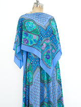 Periwinkle Scarf Dress with Capelet Dress arcadeshops.com
