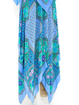 Periwinkle Scarf Dress with Capelet Dress arcadeshops.com