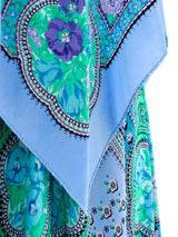 Periwinkle Scarf Dress with Capelet Dress arcadeshops.com