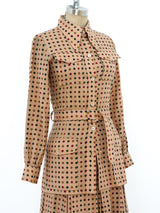 Yves Saint Laurent Dot Printed Ensemble Suit arcadeshops.com