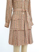 Yves Saint Laurent Dot Printed Ensemble Suit arcadeshops.com