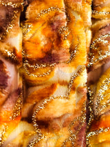 Metallic Velvet Belted Maxi Skirt Bottom arcadeshops.com