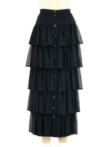 Karl Lagerfeld Tiered Ruffle Skirt Bottom arcadeshops.com