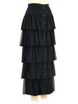 Karl Lagerfeld Tiered Ruffle Skirt Bottom arcadeshops.com