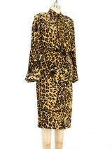 1986 Yves Saint Laurent Leopard Printed Ensemble Suit arcadeshops.com