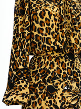 1986 Yves Saint Laurent Leopard Printed Ensemble Suit arcadeshops.com