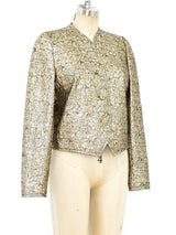 Giorgio Armani Gold Brocade Jacket Jacket arcadeshops.com