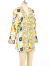 Diane Freis Mixed Print Silk Jacket Jacket arcadeshops.com