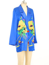 Ungaro Floral Printed Silk Jacket Jacket arcadeshops.com