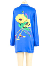 Ungaro Floral Printed Silk Jacket Jacket arcadeshops.com