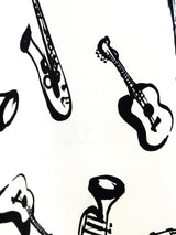 Escada Instrument Printed Silk Blouse Top arcadeshops.com