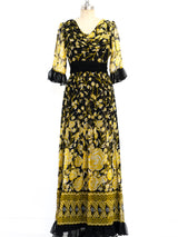 Floral Printed Ruffled Maxi Dress Dress arcadeshops.com