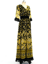 Floral Printed Ruffled Maxi Dress Dress arcadeshops.com