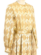 Donald Brooks Metallic Gold Maxi Dress Dress arcadeshops.com