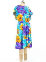Geoffrey Beene Floral Silk Dress Dress arcadeshops.com