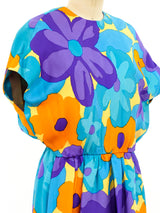 Geoffrey Beene Floral Silk Dress Dress arcadeshops.com