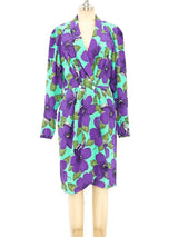 Ungaro Wrap Style Floral Dress Dress arcadeshops.com