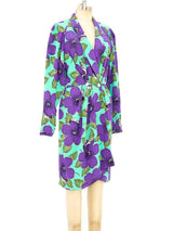 Ungaro Wrap Style Floral Dress Dress arcadeshops.com