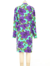 Ungaro Wrap Style Floral Dress Dress arcadeshops.com