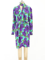 Ungaro Wrap Style Floral Dress Dress arcadeshops.com