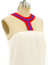 Mod Linen Halter Dress Dress arcadeshops.com