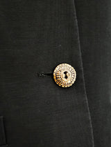 Yves Saint Laurent Black Twill Pant Suit Suit arcadeshops.com