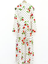 Patrick Kelly Floral Printed Palazzo Ensemble Suit arcadeshops.com