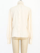 Ivory Silk and Lace Blouse Top arcadeshops.com