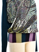 Hermes Paisley Printed Sweater Top arcadeshops.com