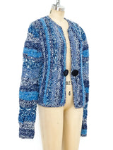 Indigo Rag Knit Jacket Jacket arcadeshops.com