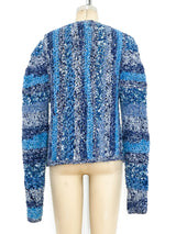 Indigo Rag Knit Jacket Jacket arcadeshops.com
