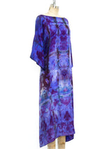 Tie Dye Silk Wrap Dress Dress arcadeshops.com