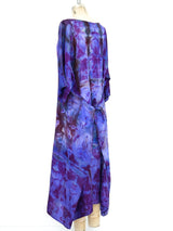 Tie Dye Silk Wrap Dress Dress arcadeshops.com