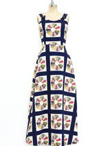 Patchwork Printed Apron Dress Dress arcadeshops.com