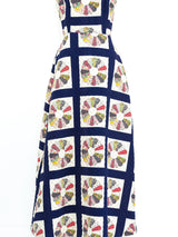 Patchwork Printed Apron Dress Dress arcadeshops.com