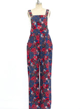 Patchwork Printed Overalls Suit arcadeshops.com