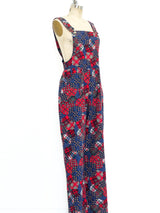 Patchwork Printed Overalls Suit arcadeshops.com