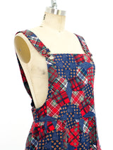 Patchwork Printed Overalls Suit arcadeshops.com