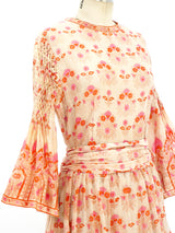 Treacy Lowe Cotton Gauze Smocked Dress Dress arcadeshops.com
