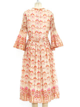 Treacy Lowe Cotton Gauze Smocked Dress Dress arcadeshops.com