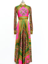 Neon Paisley Maxi Dress Dress arcadeshops.com