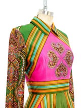 Neon Paisley Maxi Dress Dress arcadeshops.com