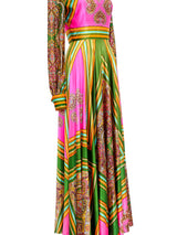 Neon Paisley Maxi Dress Dress arcadeshops.com