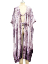 Lavender Crushed Velvet Cocoon Coat Jacket arcadeshops.com