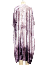 Lavender Crushed Velvet Cocoon Coat Jacket arcadeshops.com