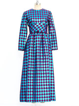 Oscar de la Renta Diamond Lurex Gown Dress arcadeshops.com