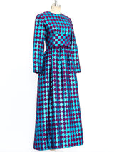 Oscar de la Renta Diamond Lurex Gown Dress arcadeshops.com